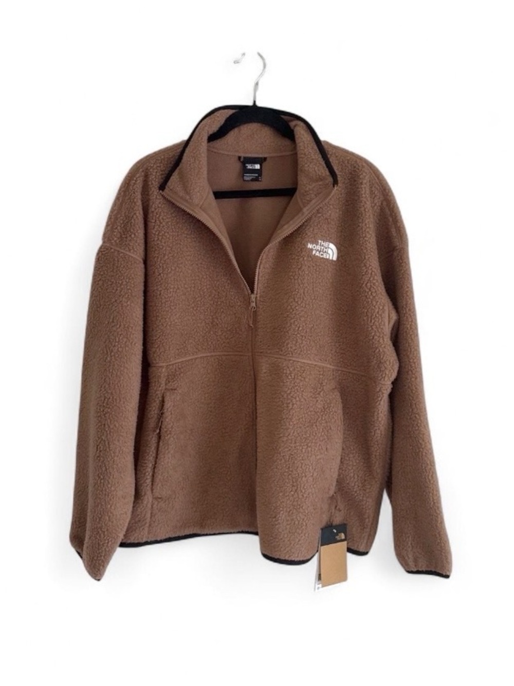 The North Face Women’s Koian High Pile Fleece Jacket Full Zip in Latte Size XL - Picture 3 of 6